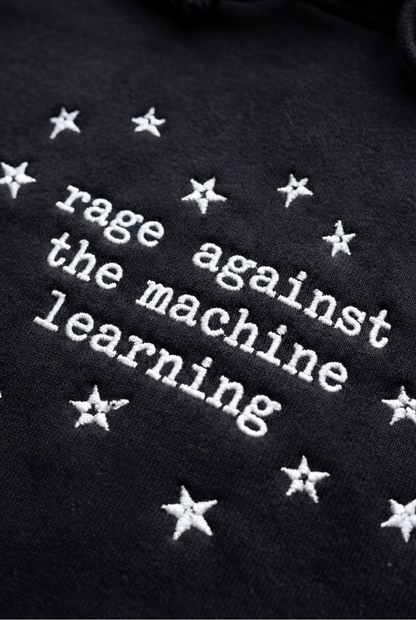 Rage Against the Machine Learning Embroidered Hoodie