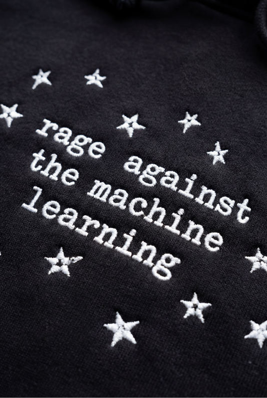Rage Against the Machine Learning Embroidered Hoodie